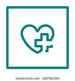 dies ist ein Vektorgrafik-Symbol für die Herzensgrafik