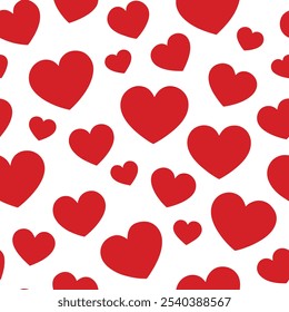 This heart-filled seamless pattern background is perfect for Valentine’s Day, romantic designs, and themed decor. Add a playful touch of love to any project with this charming vector.