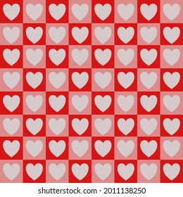 This is a heart-shaped pattern in a red box with love as a gift to someone special.