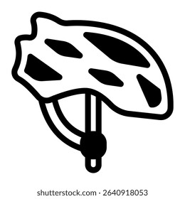 This Helmet icon is suitable for Bycycle, Sport, Healthy Lifestyle, etc
