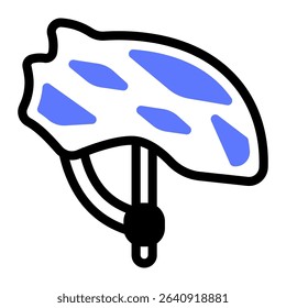 This Helmet icon is suitable for Bycycle, Sport, Healthy Lifestyle, etc
