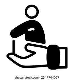 This Help the elder icon is suitable for volunteer, humanitarian and help people, etc.