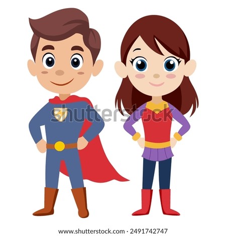 This is a hero career vector consisting of male hero and female hero. Used to decorate or present various events.
