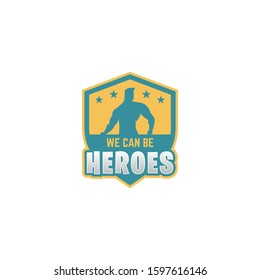 this is Heroes logo design
