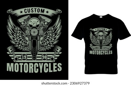 This Is High Quality Custom Motorcycle T-Shirt Design