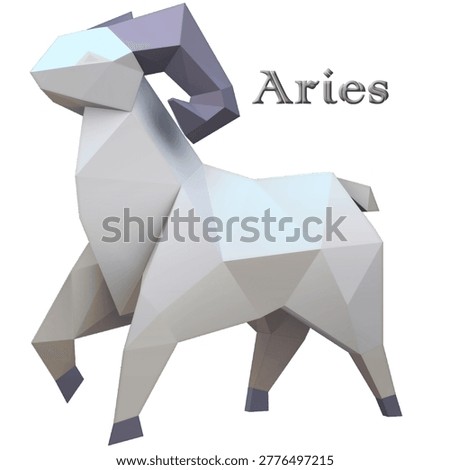 This high quality EPS file showcases a stylized low poly 3D illustration of an Aries ram created with precise geometric facets and subtle gradient tones. The strong pose of the ram conveys confidence, leadership, and determination, aligning with the core traits associated with this zodiac symbol. The clean composition and modern polygonal aesthetic make this artwork suitable for a wide variety of professional design needs.

This piece is carefully crafted by a human designer and is not generated by artificial intelligence, ensuring originality and consistent quality. The vector format allows seamless scaling and easy customization, making it highly adaptable for both print and digital production. The neutral background helps the subject stand out clearly and integrates smoothly into different layouts.

Potential buyers include graphic designers, branding specialists, publishers, advertising agencies, and social media managers. This illustration is ideal for horoscope content, zodiac themed campaigns, educational materials, blog graphics, posters, mobile applications, website headers, packaging concepts, and merchandise such as apparel or stationery. It also works well for storytelling related to personality traits, ambition, courage, and individuality.

The low poly style offers a contemporary visual language that appeals to modern audiences while maintaining symbolic meaning. This asset enables creators to produce eye catching visuals efficiently while maintaining a professional and polished appearance.