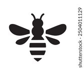 This is high resolution bee vector silhouette image illustrattion. 100% eps vector file.
