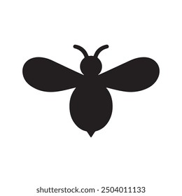 This is high resolution bee vector silhouette image illustrattion. 100% eps vector file.