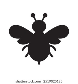 This is high resolution bee vector silhouette image illustrattion. 100% eps vector file.