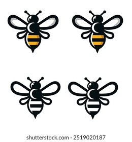 This is high resolution bee vector silhouette image illustrattion. 100% eps vector file.