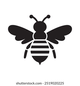 This is high resolution bee vector silhouette image illustrattion. 100% eps vector file.