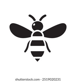 This is high resolution bee vector silhouette image illustrattion. 100% eps vector file.