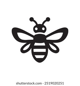 This is high resolution bee vector silhouette image illustrattion. 100% eps vector file.