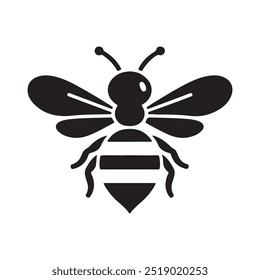 This is high resolution bee vector silhouette image illustrattion. 100% eps vector file.