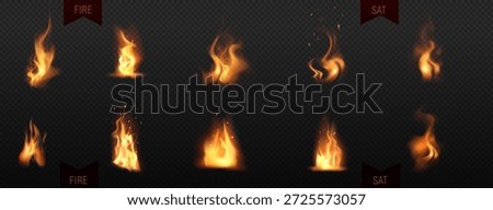 This high-quality collection includes 12 meticulously crafted vector fire elements — realistic burning flames, swirling fire bursts, dynamic sparks, glowing embers and subtle heat distortion effects — all perfectly isolated on transparent background