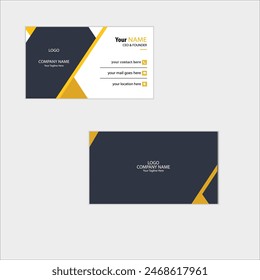 Cette template de carte de visite de grande qualité et entièrement personnalisable est idéale pour les professionnels qui cherchent à faire une impression forte et durable