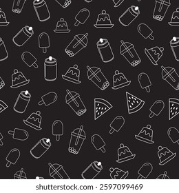 This high-quality seamless vector design is perfect for packaging, restaurant branding, menu backgrounds, textiles, and more.