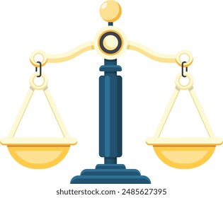 This high-quality vector graphic of a justice scale is a perfect addition to any legal or judicial design project.
