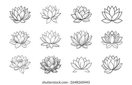 This is a high-quality vector or image design related to 'bundle indian lotus flower layered petals flat pastel t 35 indian lotus flower layered'. Perfect for commercial and creative use.