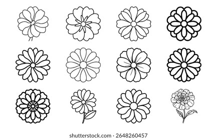 Este é um vetor de alta qualidade ou design de imagem relacionado com 'feixe marigold flor brilhante amarelo e laranja plana col 20 marigold flor brilhante grito'. Perfeito para uso comercial e criativo.