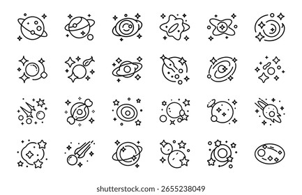This is a high-quality vector or image design related to 'bundle cosmos icon silhouettes style white background 18'. Perfect for commercial and creative use.