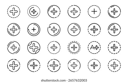 Este é um vetor de alta qualidade ou design de imagem relacionado com 'bundle plus add icon circular clean ui 73'. Perfeito para uso comercial e criativo.