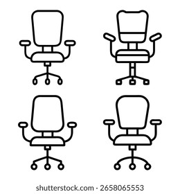 This is a high-quality vector or image design related to 'bundle clean vector icon of office chair 281'. Perfect for commercial and creative use.