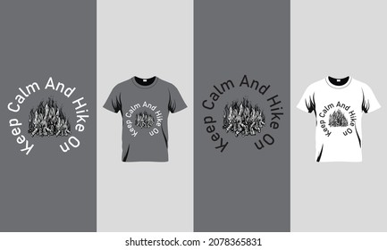 This is Hiking t-shirt design Vector