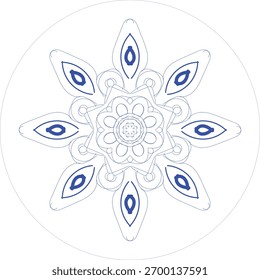 Este es su diseño de icono de mandala árabe