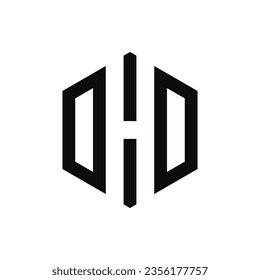 This is an HO or OH letter logo with symmetrical geometric shapes. This logo is perfect for any company that wants to use a simple but strong monogram as its logo.