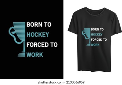 Este es un diseño de camisetas para la tipografía de vectores de hockey. Puede usarlas en cualquier lugar que desee