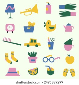 This is holiday illustration pack. format eps, editable