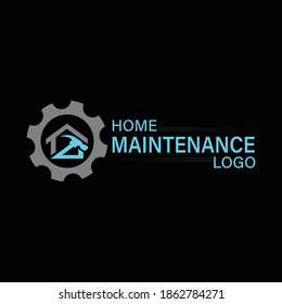 Diseño del logotipo de mantenimiento en casa