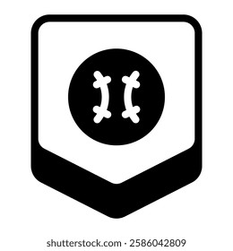 This Home Plate icon is suitable for Baseball Sport