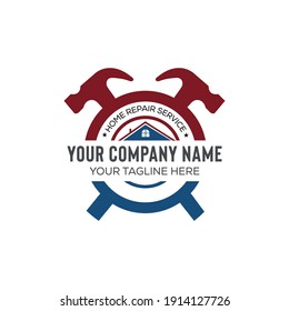 This is home repair logo can be used for real estate company. It is minimal and simple as well modern.