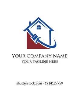 This is home repair logo can be used for real estate company. It is minimal and simple as well modern.