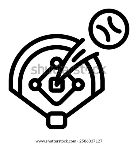 This Home Run icon is suitable for Baseball Sport