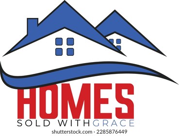 Dieses Home-Logo ist perfekt für die Branche und würde gut auf Visitenkarten, Websites, Werbematerialien etc. funktionieren.