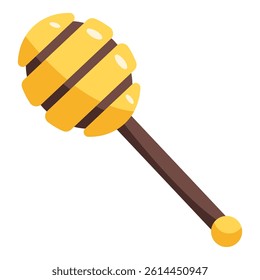 This Honey dipper illustration is suitable for Bee, Apiculture, etc.