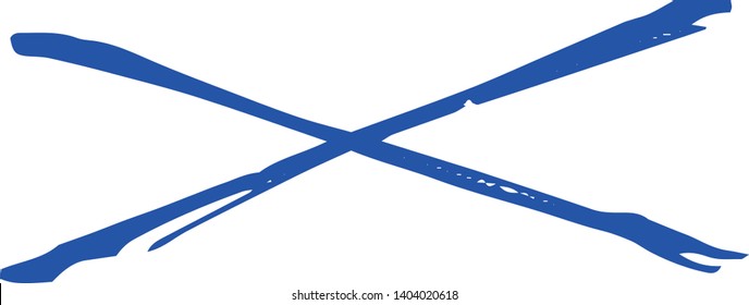 This is a Horizontal cross mark illustration.
