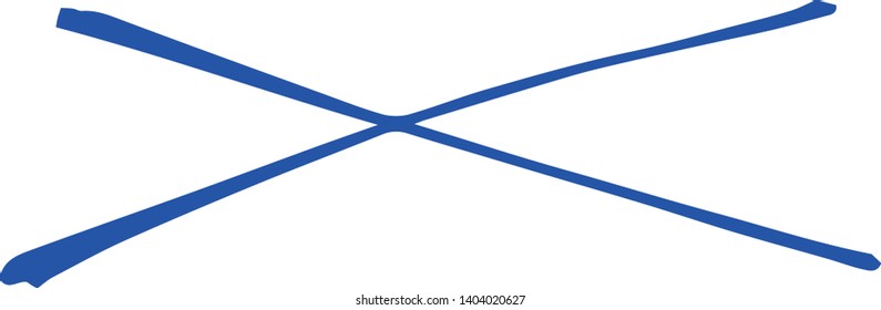 This is a Horizontal cross mark illustration.
