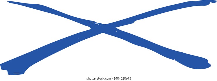This is a Horizontal cross mark illustration.
