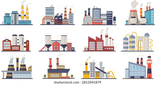 This horizontally oriented flat vector set features twelve diverse 