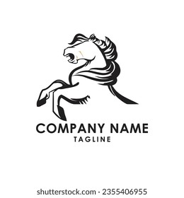 Este es el diseño del logo del caballo