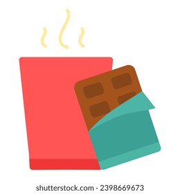 Este icono del chocolate caliente es adecuado para El nacimiento de Jesús o Navidad, Religión, Cristiano, etc.