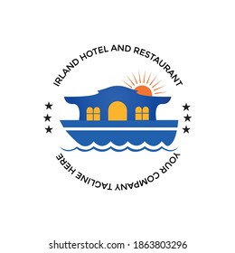 this is hotel or travel agency logo with the color of blue