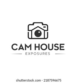 This House camera logo is a modern and memorable design that is easy to recognize