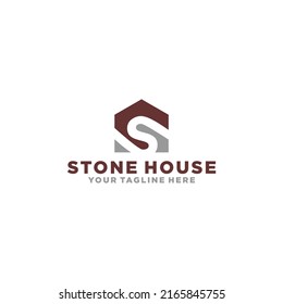 
este es un logo de la casa que empieza con la letra S.. adecuado para logotipos inmobiliarios, mobiliario doméstico, etc.
