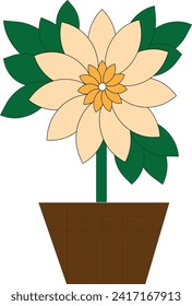 este es un ícono de una planta doméstica
