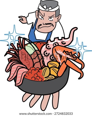 This is a humorous illustration that plays on inbound demand with rice bowl dishes.